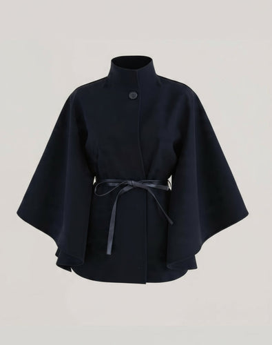The Brandi Cape Coat (Black)
