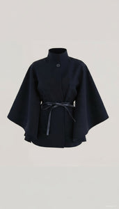 The Brandi Cape Coat (Black)
