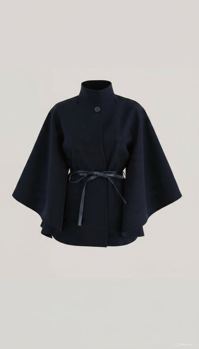 The Brandi Cape Coat (Black)