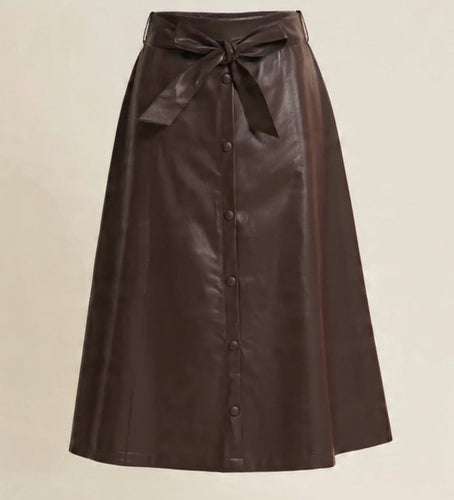 The Erin Skirt (Espresso)