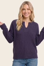 The Madden Sweater (Eggplant)