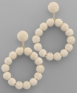 Daphne Wrapped Circle Earrings