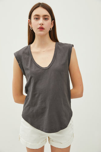 The Margot Tee (Charcoal)