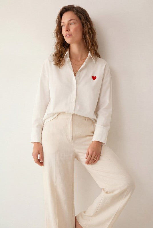 The Hart Top (White) – Crescent and Main