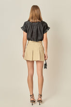 The Mindy Linen Top (Black)