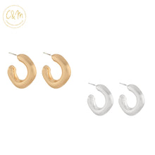 Angle Hoops (Gold or Silver)