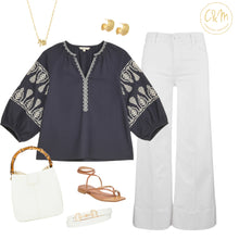 Meg Front Pin Tuck by Kut (Optic White)