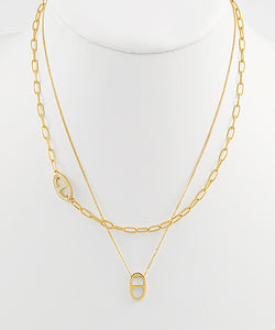 Anchor Chain Pendant Necklace