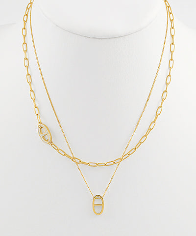 Anchor Chain Pendant Necklace