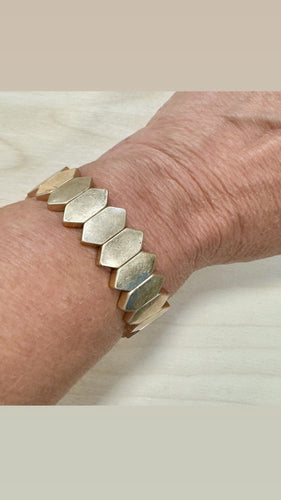 The Gold Hexagon Link Bracelet