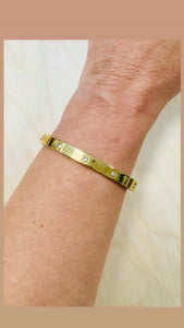 The Gold Stud Bangle