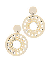 The Wooden Sun Earrings