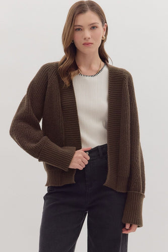 The Jordan Cardigan (Brown)