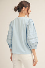 The Helena Top (Light Blue) *Final Sale