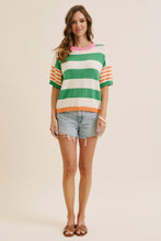 The Parker Sweater (Green/Orange)