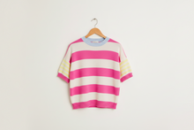 The Parker Sweater (Fuchsia/Lemon)