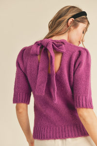 The Julianna Sweater (Violet Magenta)