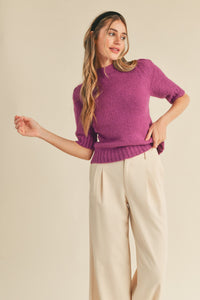 The Julianna Sweater (Violet Magenta)