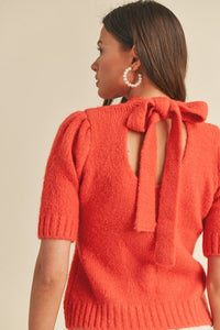 The Julianna Sweater (Red Orange)