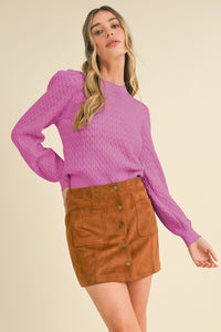 The Janis Sweater (Wild Orchid)