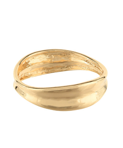 The Textured Gold Metal Bangle