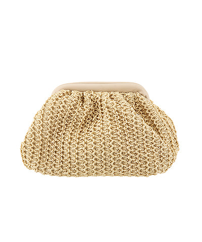 The Poof Straw Clutch
