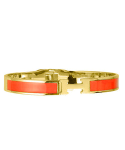 The Thin H Bracelet (Orange)