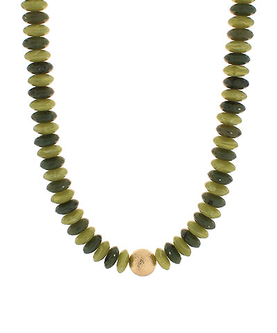 Olive Beaded Necklace