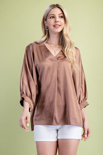 The Sloane Top (Coffee)