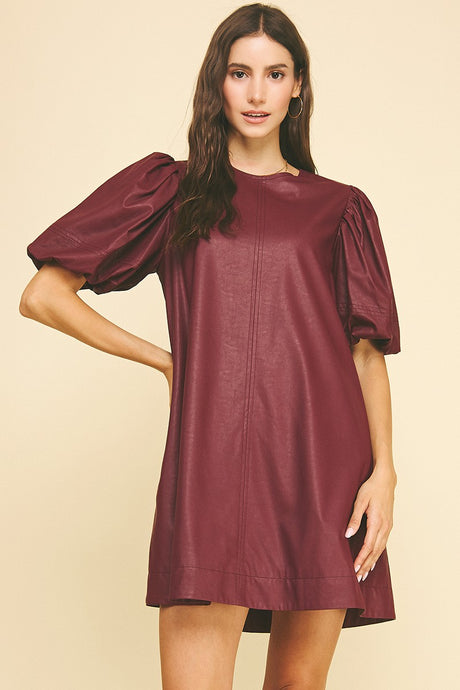 The Gizelle Dress (Burgundy)