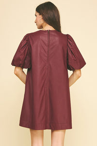 The Gizelle Dress (Burgundy)