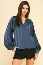 The Georgina Top (Deep Navy)
