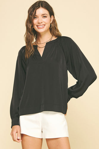 The Georgina Top (Black)