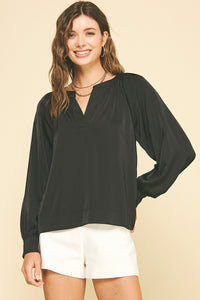 The Georgina Top (Black)