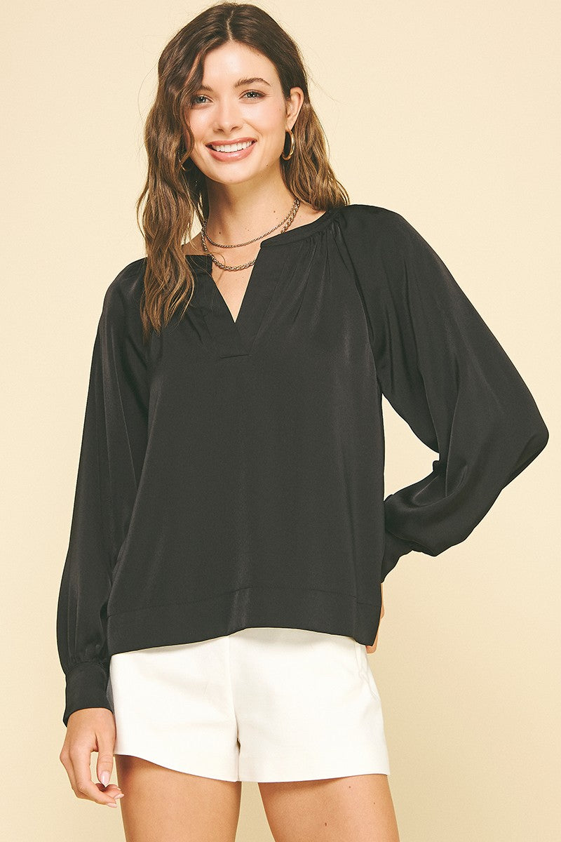The Georgina Top (Black)