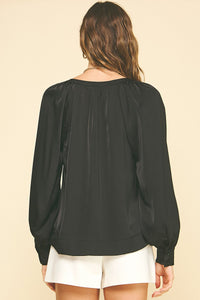 The Georgina Top (Black)