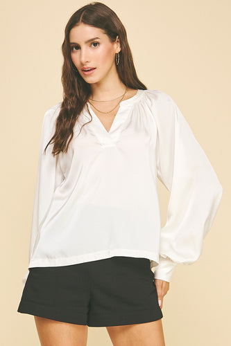The Georgina Top (ivory)