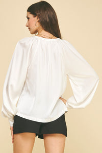The Georgina Top (ivory)
