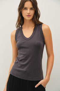 The Sonja Tank (Charcoal)