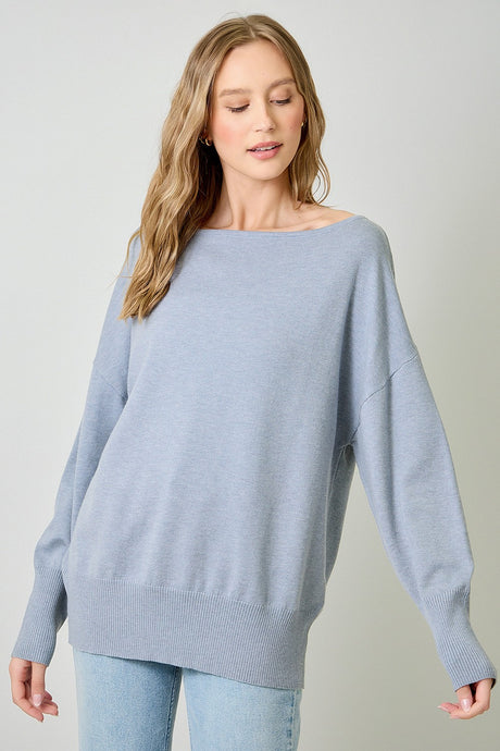 The Cory Sweater (Soft Blue)