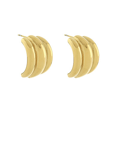 The Triple Layer Gold Hoop
