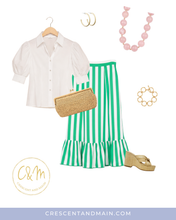 The Addie Striped Skirt by Garland