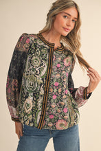 The Coco Top (Olive Floral)