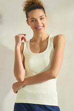 The Essential U-Neck Tank (white, black or  ivory)