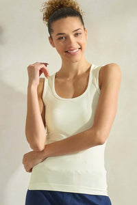 The Essential U-Neck Tank (white, black or  ivory)