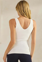 The Essentials Built in Bra Tank (White)