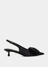 The Nora Black Kitten Heel