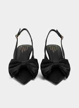 The Nora Black Kitten Heel