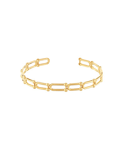 Oval Chain Linked Cuff