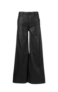 The Ryan Wide Leg Coated Jean by KUT (Black)